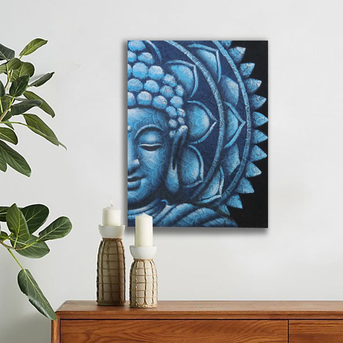 Blue Half Buddha Mandala 60x80cm product image 2