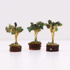 Mini Gemstone Tree On Wood Base - Green Aventurine (15 stones) product image 5