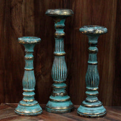Large Candle Stand - Turquois Gold product image 3