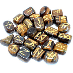 Runes Stone Set in Pouch - Tiger Eye product image 2