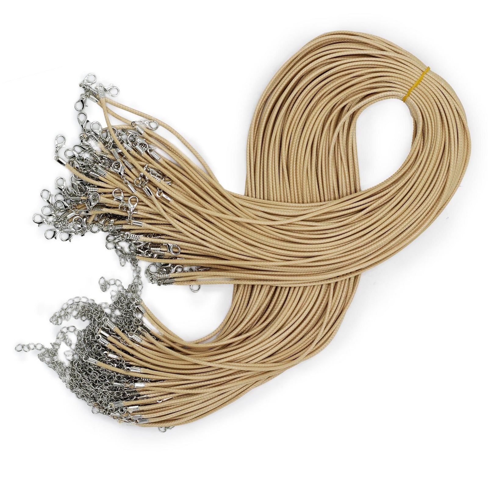 Waxed Pendant Cord - 2mm x 55cm - Tan 117 product image