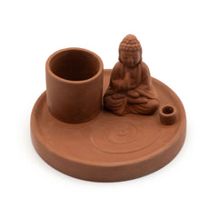 Multi Purpose Buddha Incense Plate - Natural Terracotta Style product image 6