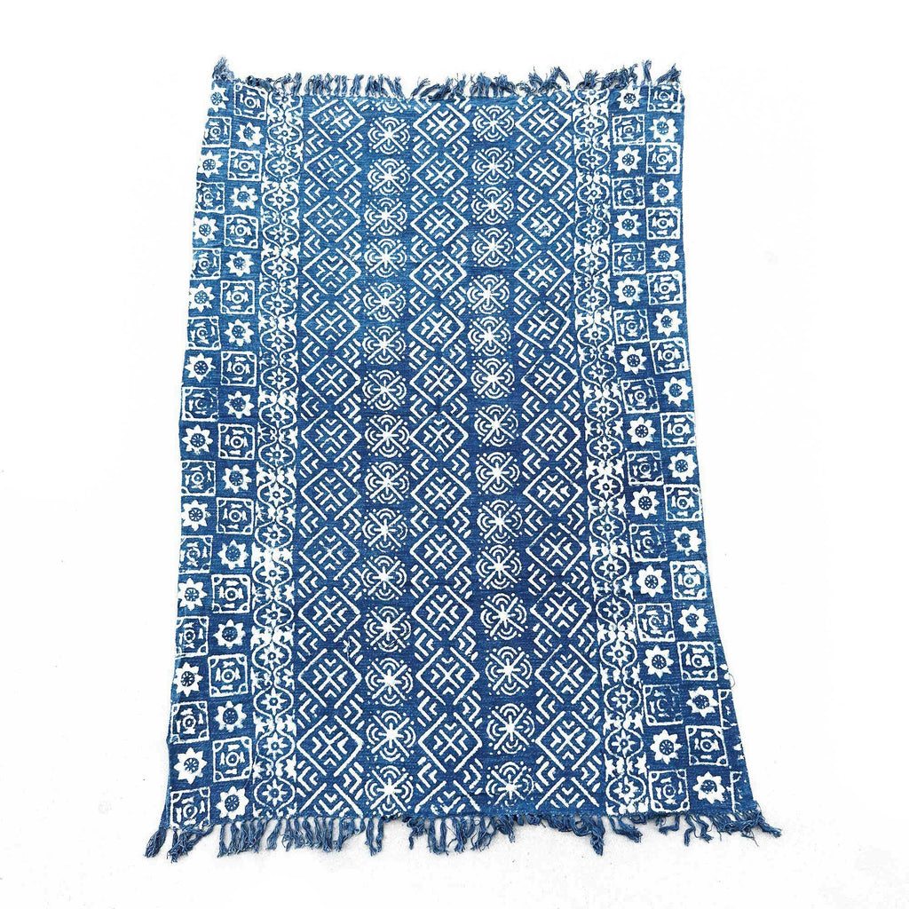 Handmade Indigo Throw - 170x120cm - Desi Stripes product image 3