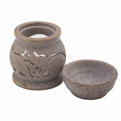 Small Soapstone Oil Burner 8cm - Elephant product image 4