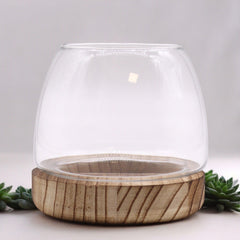 Small Terrarium on Natural Tung Wood product image 2