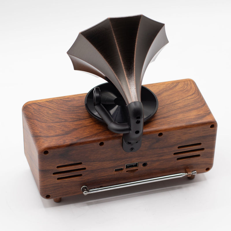 Retro Mini Double Gramophone Speaker - Bluetooth - 5.4 watt x 2 product image