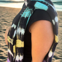 Boho Java Art Stole/Scarf - Multi Stripes - 62x200cm product image 3