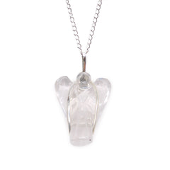Gemstone Guardian Angel Pendant - Rock Quartz product image