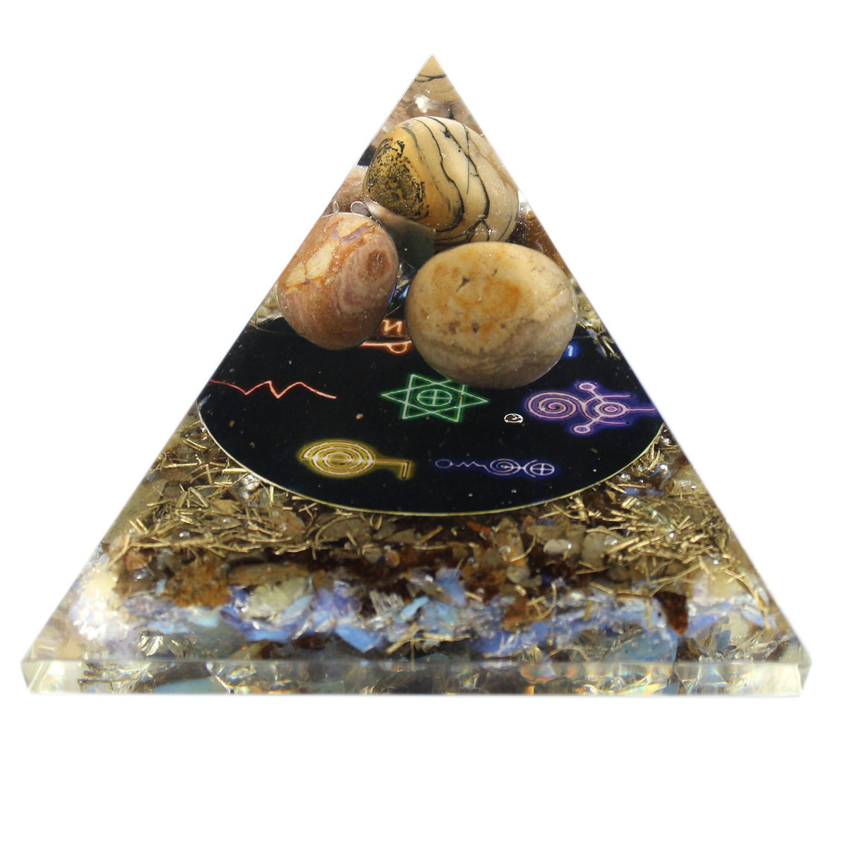 Orgonite Pyramid - Midnight Reiki - 70mm product image 3