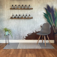 Indian Cotton Rug - 70x170cm - Grey product image 5
