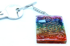 Orgonite Power Keyring - Home Protect Copper and Chakra product image 2