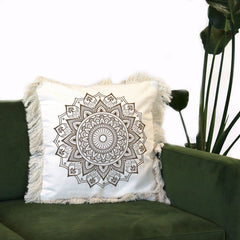 Lotus Mandala Cushion Cover - 45x45cm - bronze product image 5
