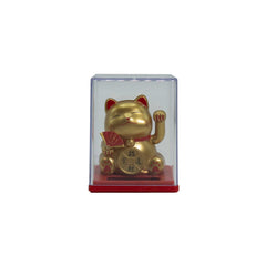 Mini Solar Powered Money Cat in Box - Gold product image