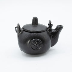 Small Cast Iron Ritual Pot with Pentagon 8x8x10cm product image 2