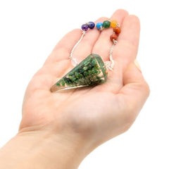 Orgonite Power Chakra Pendulum - Green Aventurine product image 2