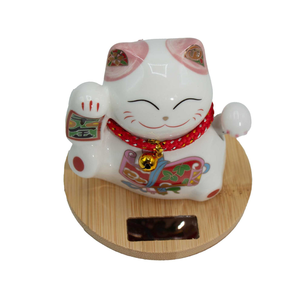 Solar Money Cat Wooden Base - Pink moving Hand product image 2