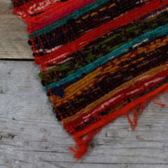 152 x 90cm Luxury Rag Rug - Orange product image 3