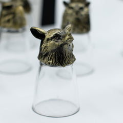 Gift Set of 12 Bottom Up Shot Glasses (25ml) - Forest & Mystical Creatures - Antique Bronze product image 12