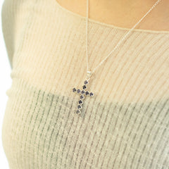 Indian Devotional Pendant - Silver Plated (45cm Chain)- Ionite Crucifix product image 5