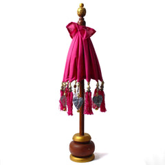 Bali Home Decor Parasol - Cotton - Pink- 40cm product image 2