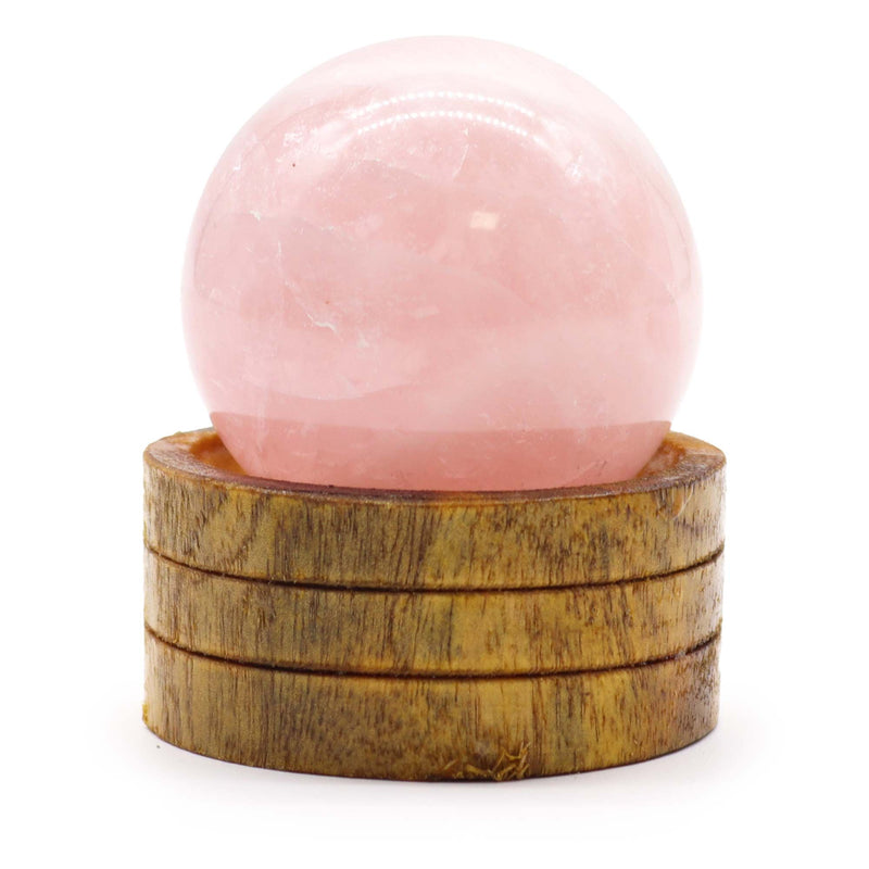 Gemstone Sphere 50mm - Rose Quartz with Stand product image