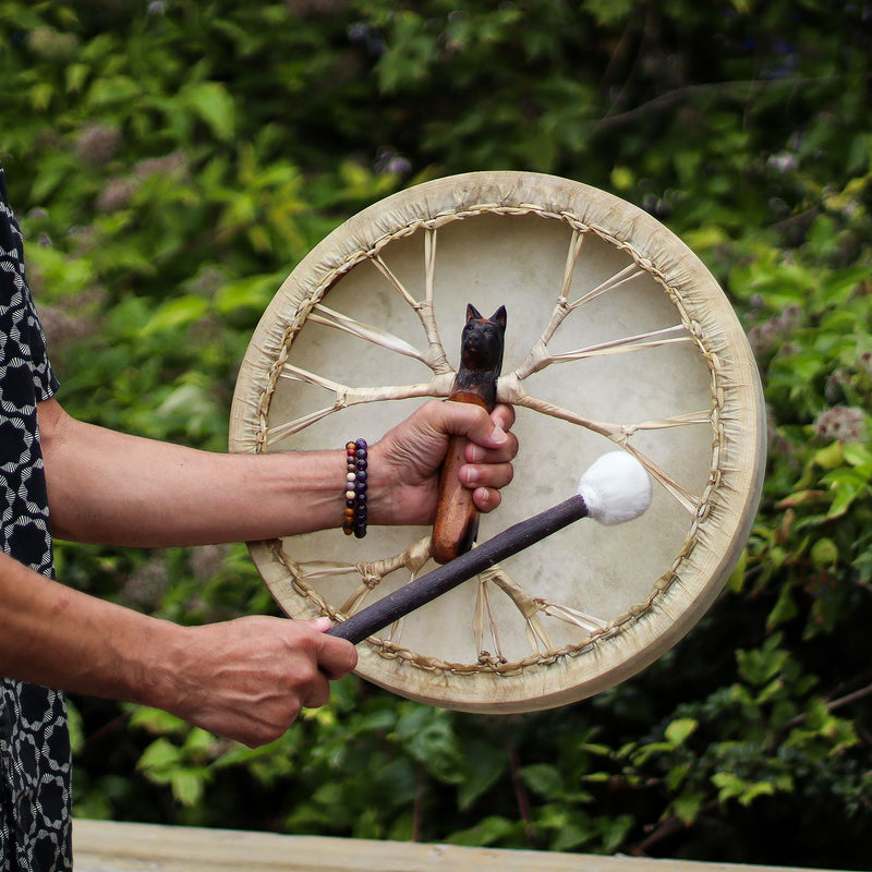 Spirit of the Wolf - Sharman Drum & Stick- Tunable - 40cm product image