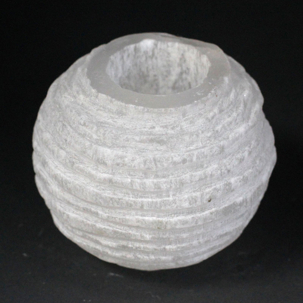 Selenite Snowball Candle Holder - 8 cm product image