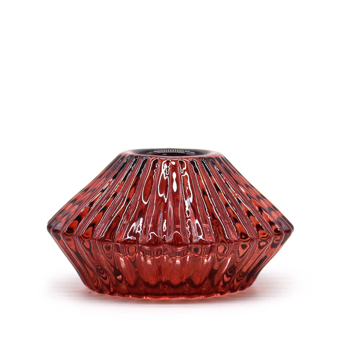 Flower Flip Dinner Candle / Tealight Holder - Vampire Red product image