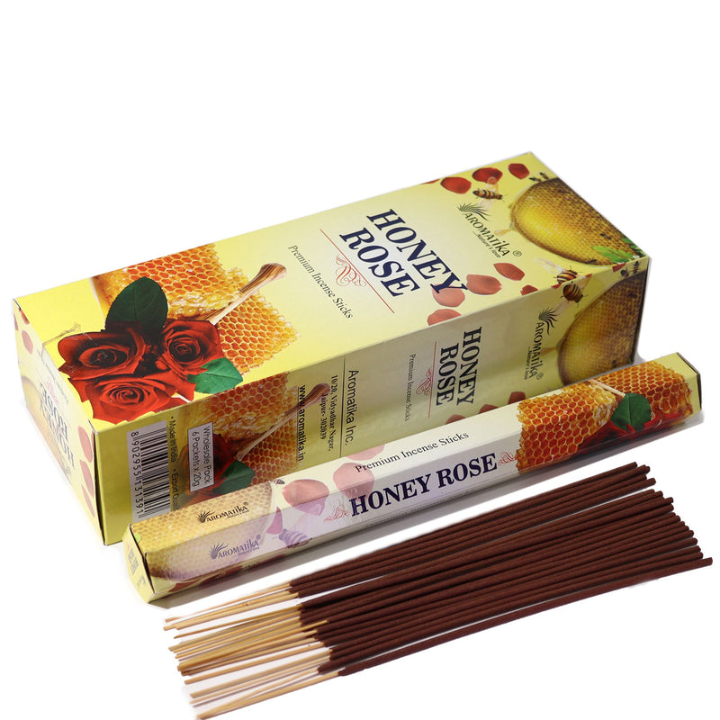 Aromatika Charcoal Free Hex Incense - Honey Rose product image