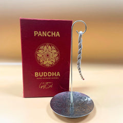 Rope Incense and Silver Plated Holder Set - Pancha Buddha product image 6
