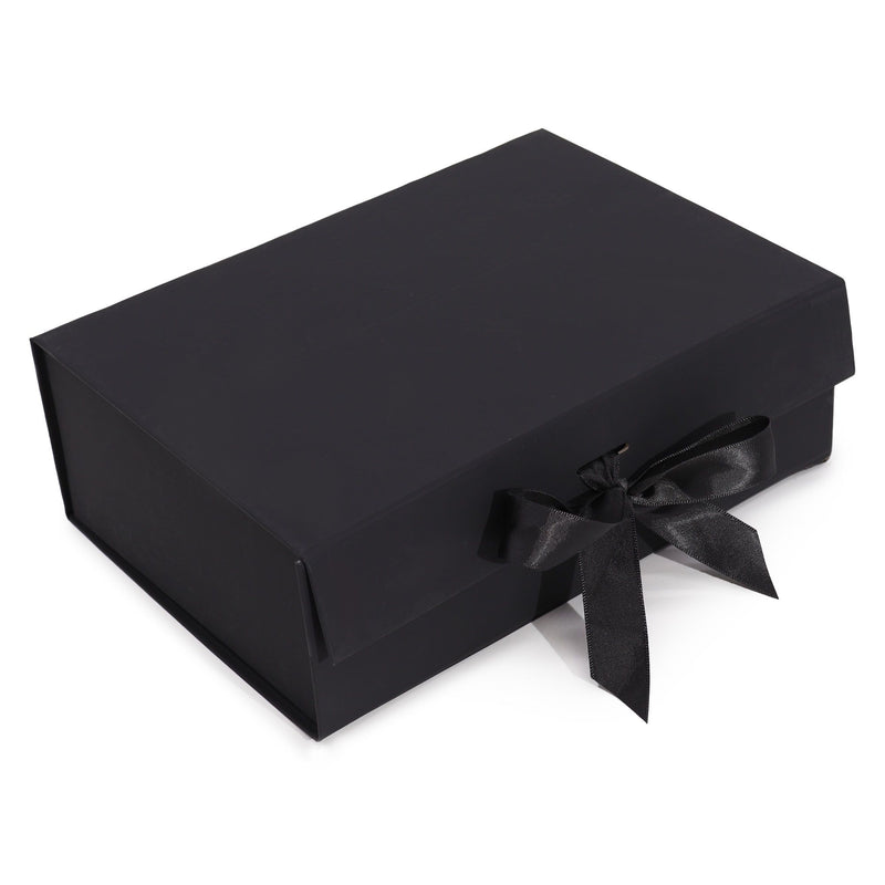 Flat Pack Gift Box - Large (28.2x20.2x9.2cm) - Black product image