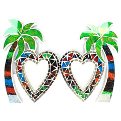 Large Mosaic Coconut Picture Frame - Double product image