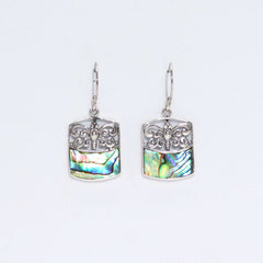 Shell & Silver Earrings - Dragonfly - Abalone product image