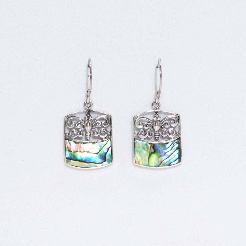 Shell & Silver Earrings - Dragonfly - Abalone product image