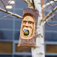 Tree Trunk Face - Bird House - Grumpy Old Man product image 5