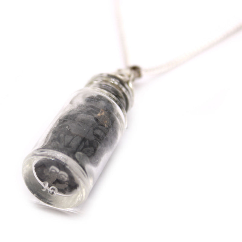 Bottled Gemstones Necklace - Black Onyx product image