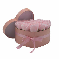 Soap Flower Gift Bouquet - 13 Pink Roses - Heart product image 9