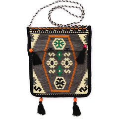 Pale Grey Kilim Messenger Festival Bag product image