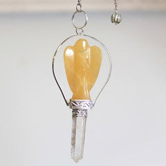 Angel Pendulum with Ring- Yellow Quartz product image 2