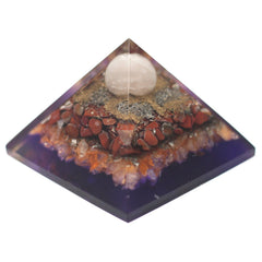 Lrg Organite Pyramid 80mm - Peacock product image 2