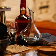 Molten Glass Mini Decanter on Wood 20cm product image 7