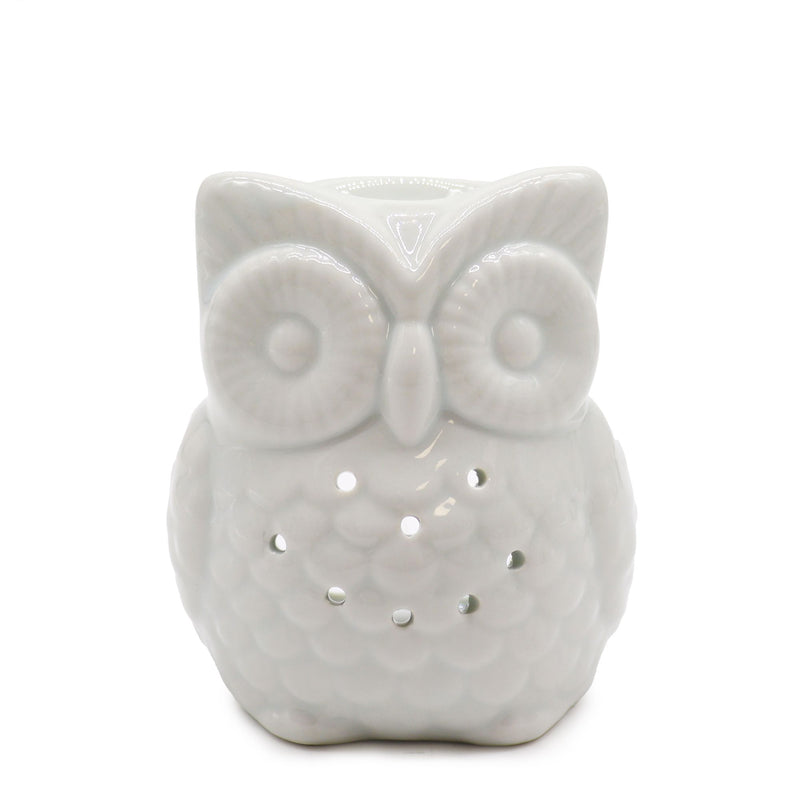 Classic White Oil Burner - Tall Owl product image