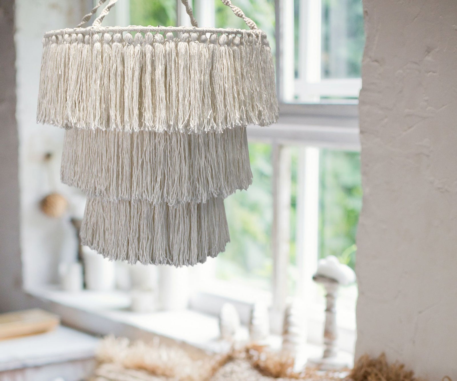 Macrame Soft Chandelier - Natural product image