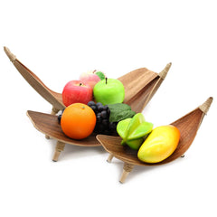 Coconut Leaf Fruit Bowl Set - Natural product image 4