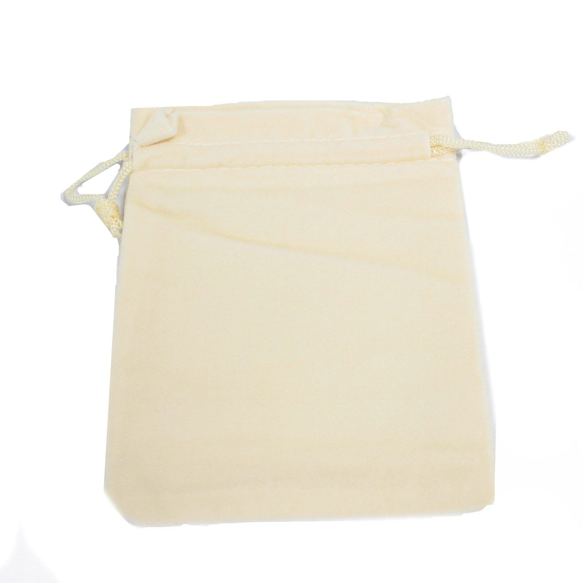 Quality Velvet Pouch - Ivory 10x12cm product image 4
