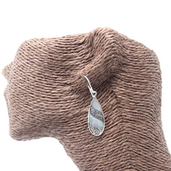 Shell & Silver Earrings - Teardrop- MOP product image 3