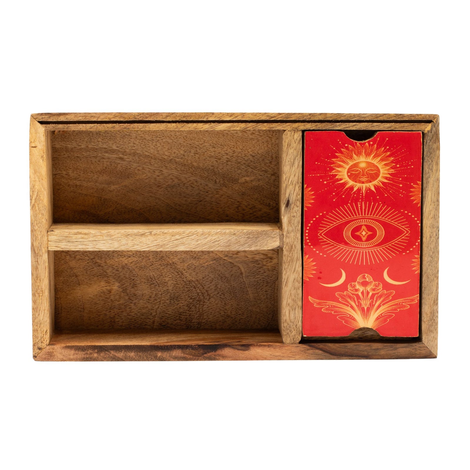 Three Section Tarot Box with Card Holder product image