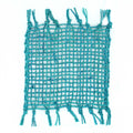 Set of 4 Seagrass Fringe Natural Coasters - Turquoise product image