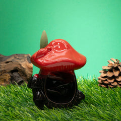 Backflow Incense Burner - Large Red Mushroom product image 2