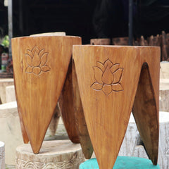 Interlocking Table/Stool set of 2 - Natural product image 3